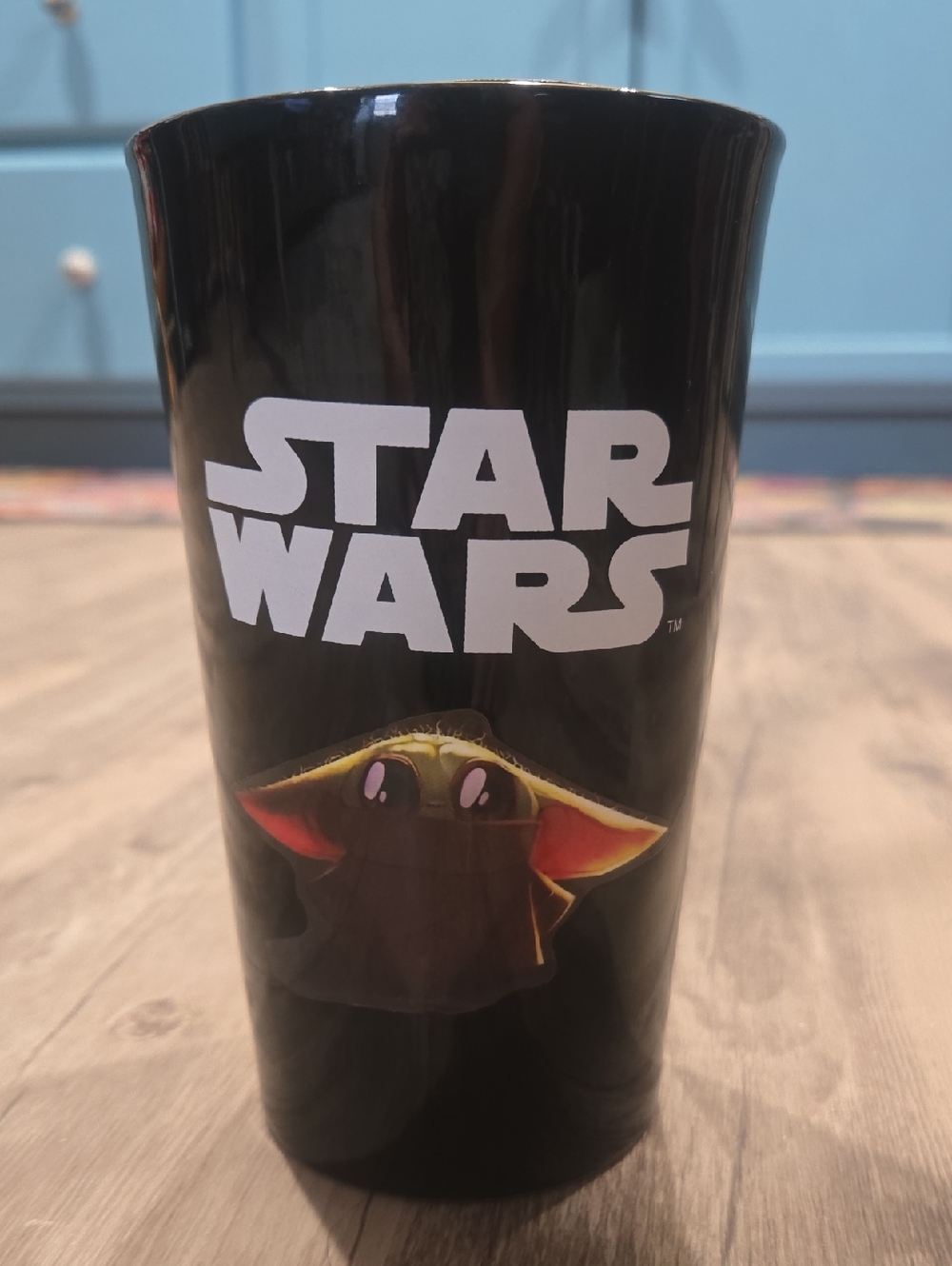 Star Wars Black Travel Tumbler with Grogu Accent